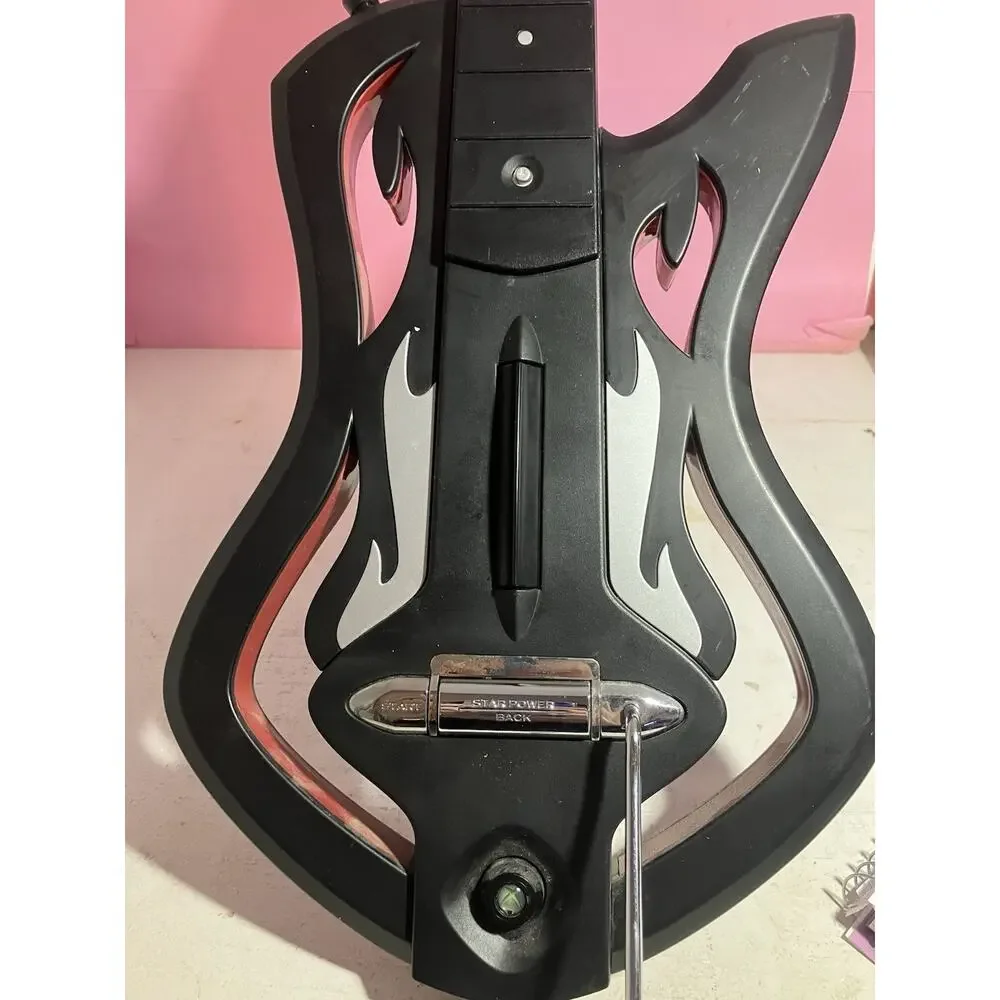 Guitar Hero Warriors of Rock Xbox 360 Wireless Guitar Untested 
